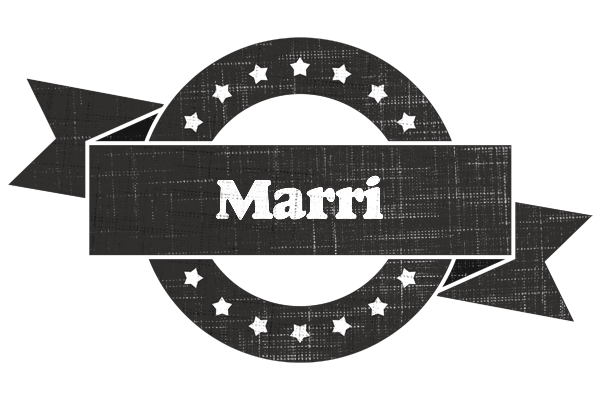 Marri grunge logo
