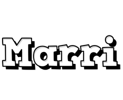 Marri snowing logo