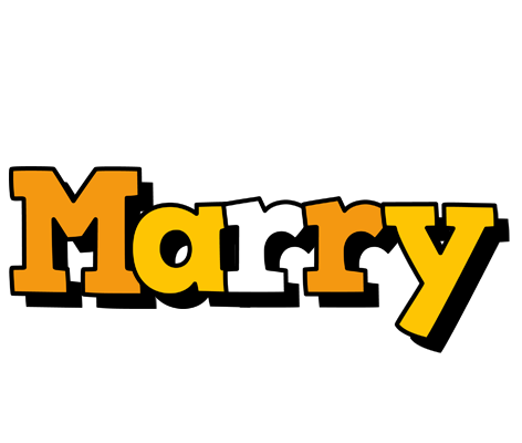 Marry cartoon logo