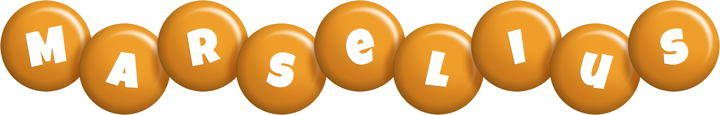 Marselius candy-orange logo