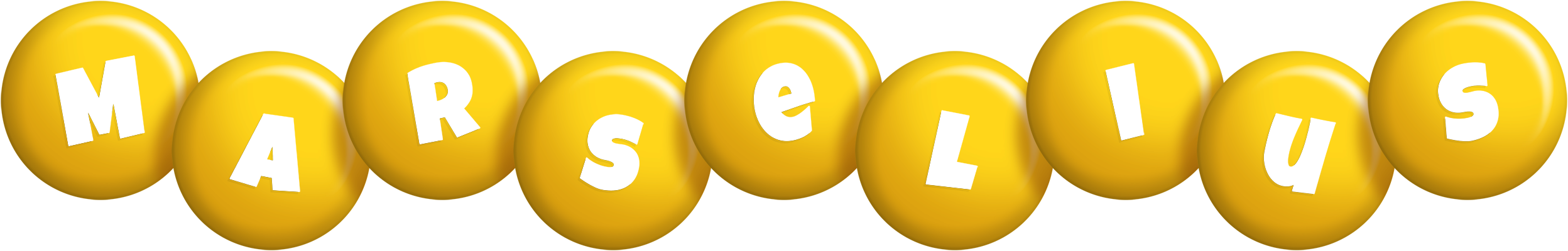 Marselius candy-yellow logo