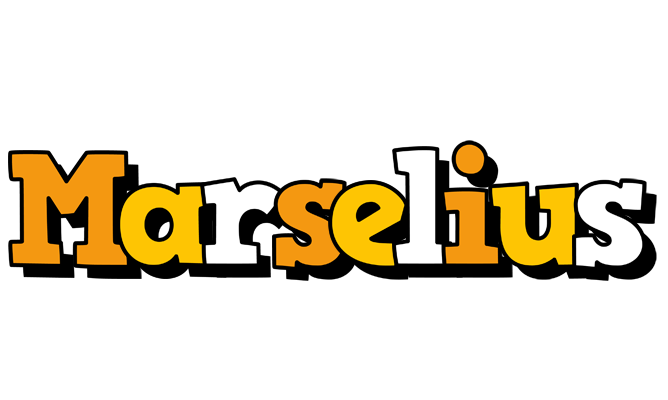Marselius cartoon logo