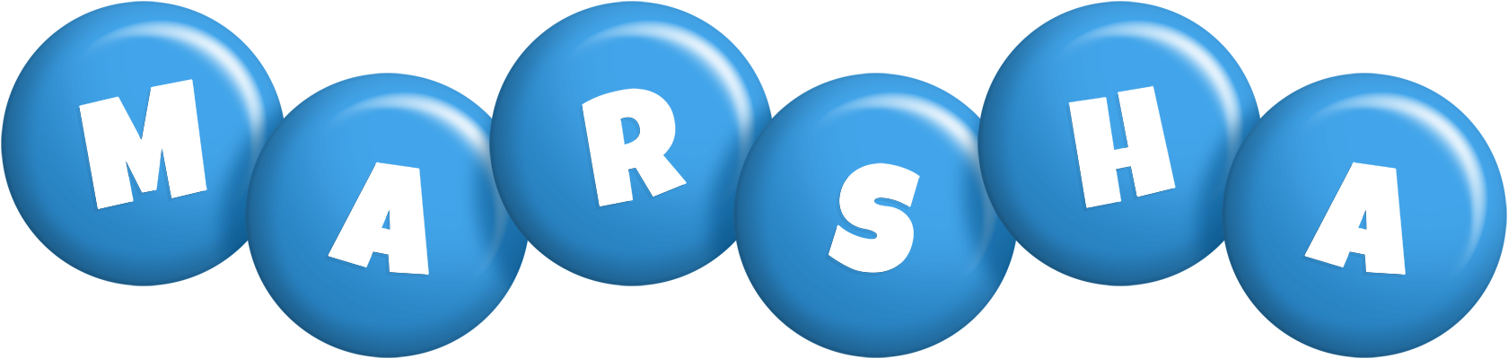 Marsha candy-blue logo