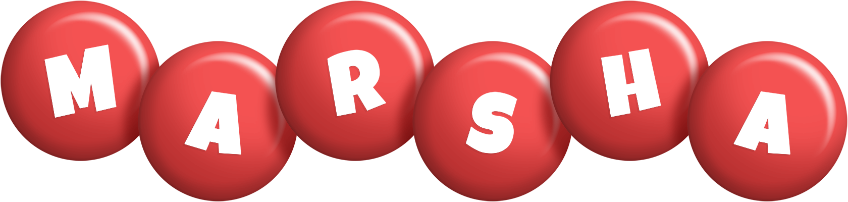 Marsha candy-red logo