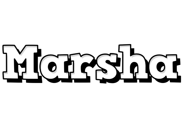 Marsha snowing logo