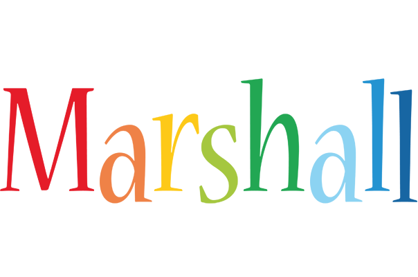 Marshall birthday logo