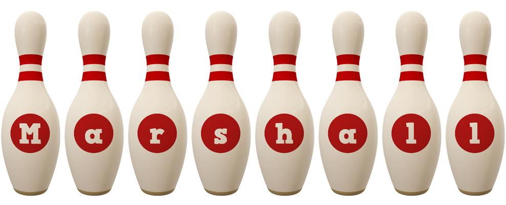 Marshall bowling-pin logo