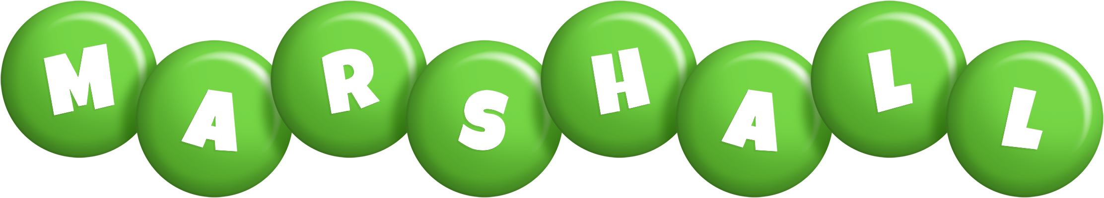Marshall candy-green logo