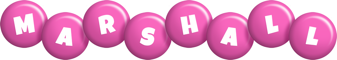 Marshall candy-pink logo