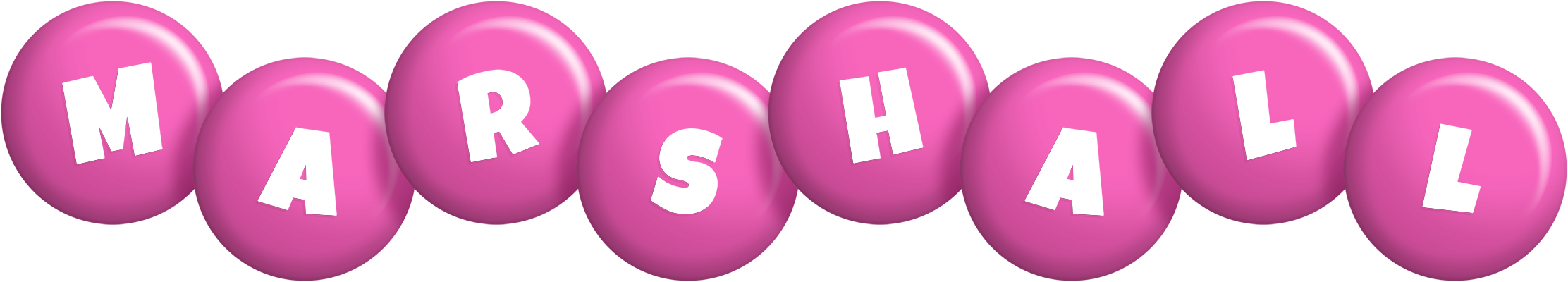 Marshall candy-pink logo