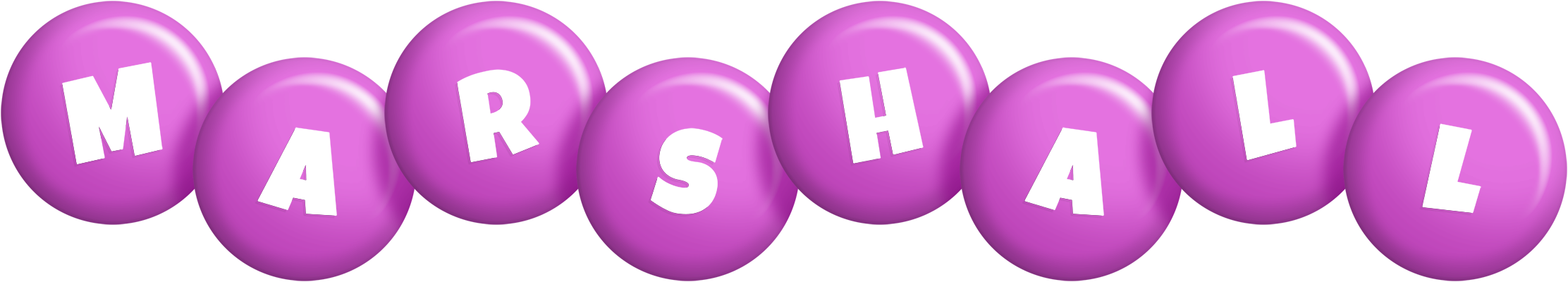 Marshall candy-purple logo