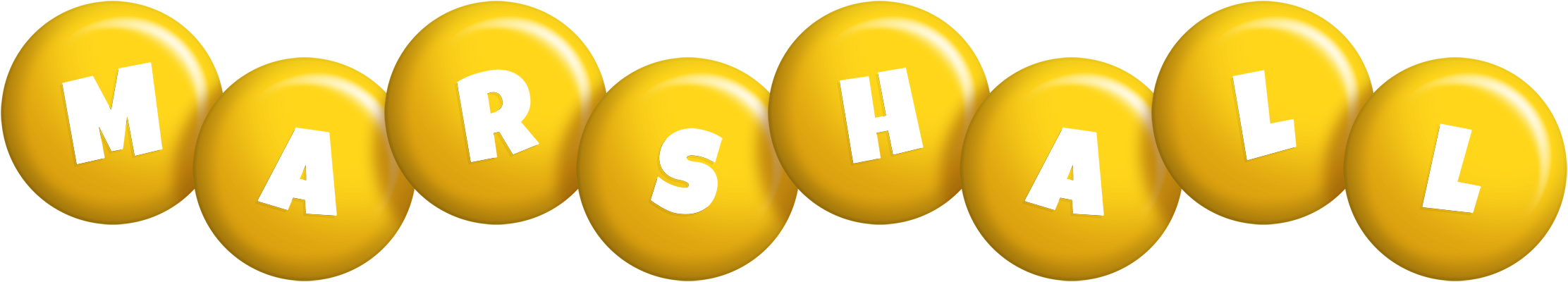 Marshall candy-yellow logo