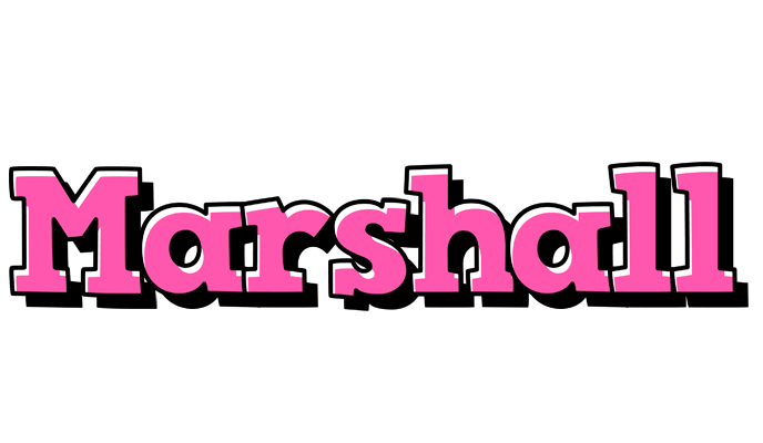 Marshall girlish logo