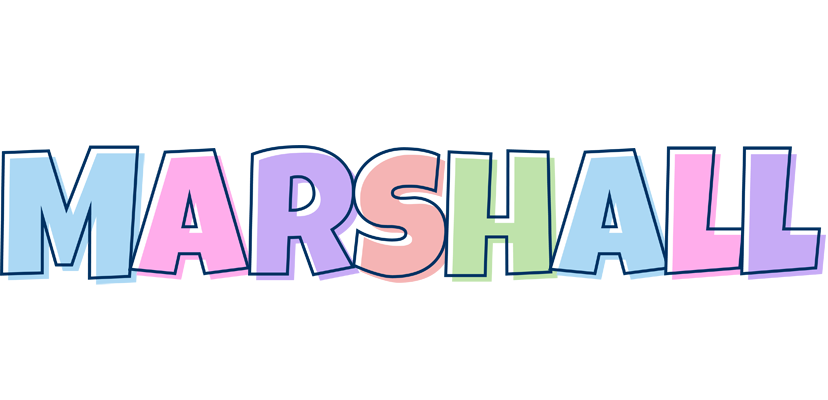 Marshall pastel logo