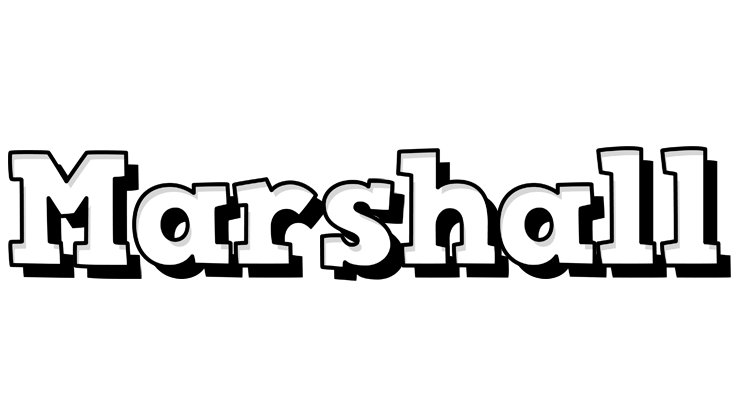 Marshall snowing logo