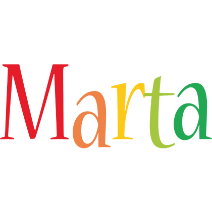 Marta birthday logo