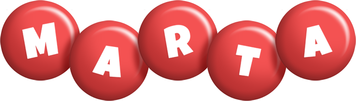 Marta candy-red logo