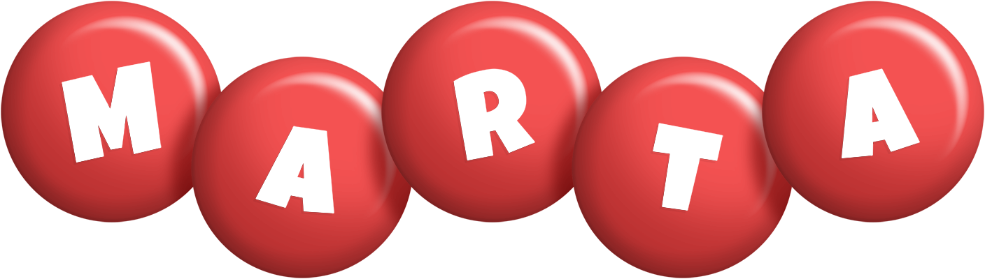 Marta candy-red logo