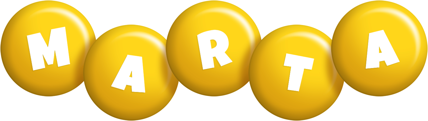 Marta candy-yellow logo