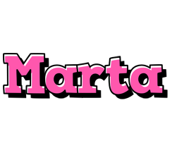 Marta girlish logo