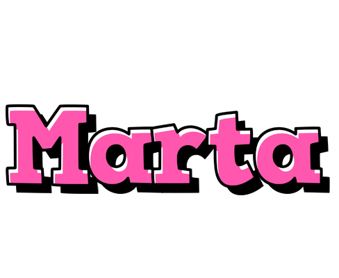 Marta girlish logo