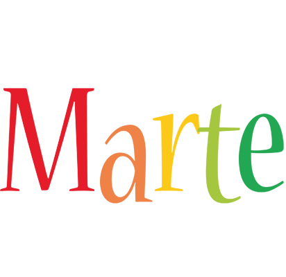 Marte birthday logo