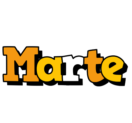 Marte cartoon logo
