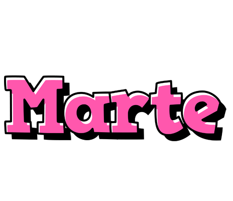 Marte girlish logo