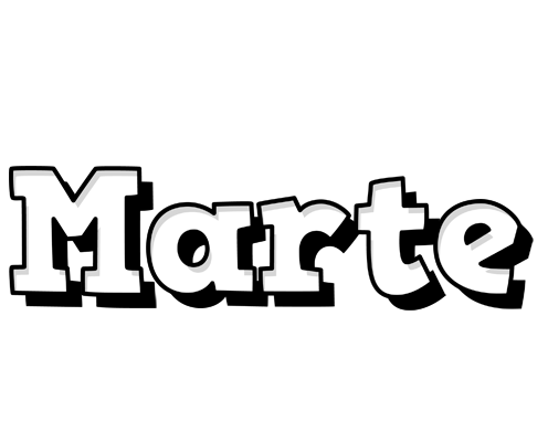 Marte snowing logo