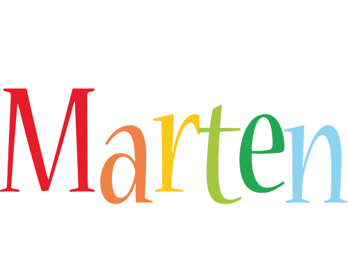Marten birthday logo