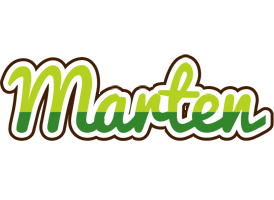 Marten golfing logo