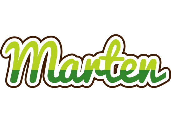 Marten golfing logo