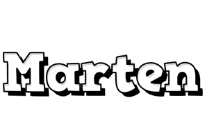 Marten snowing logo