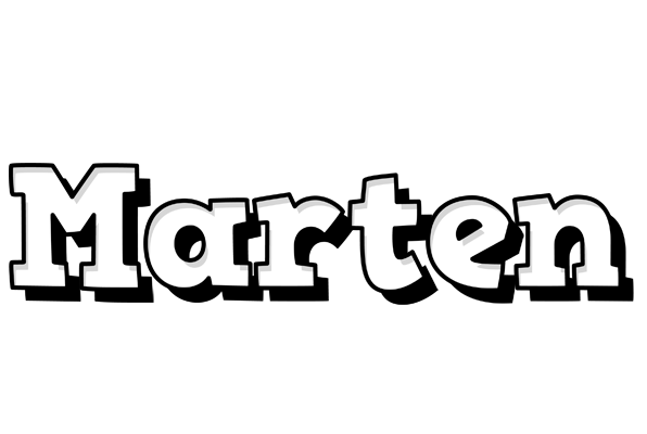Marten snowing logo