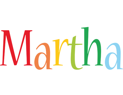 Martha birthday logo