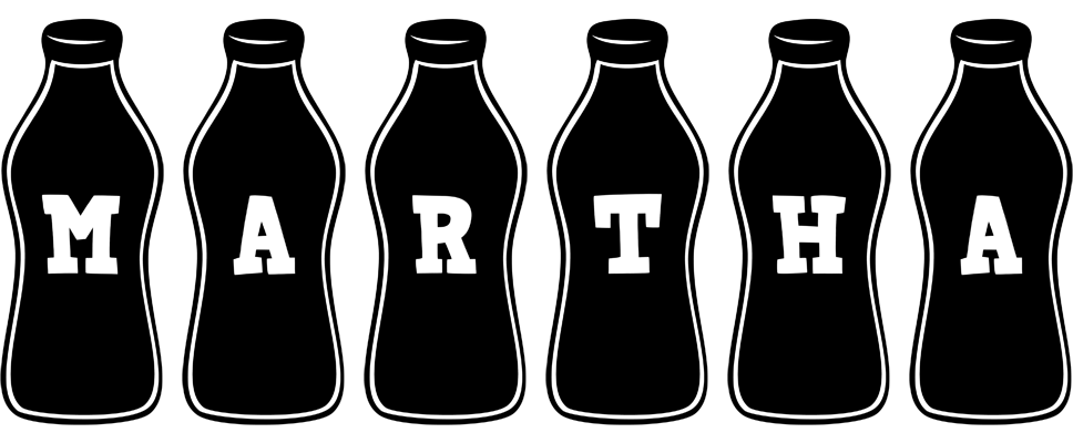 Martha bottle logo