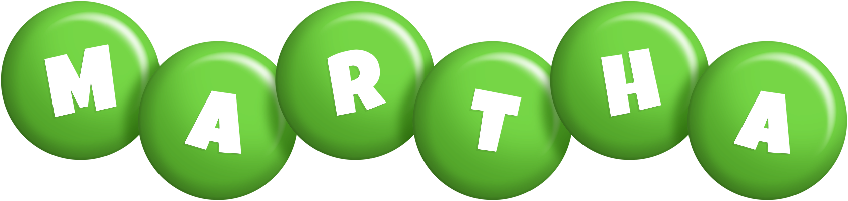 Martha candy-green logo