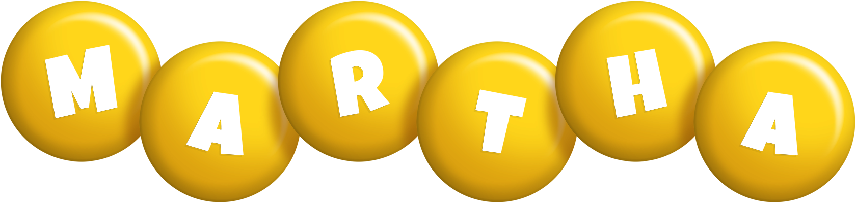 Martha candy-yellow logo