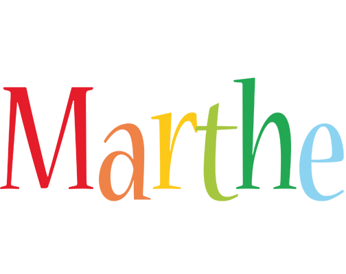 Marthe birthday logo