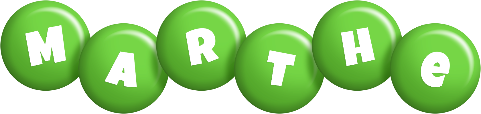 Marthe candy-green logo