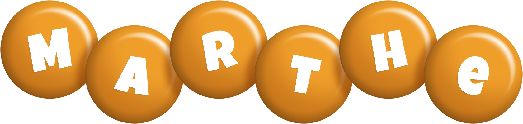 Marthe candy-orange logo