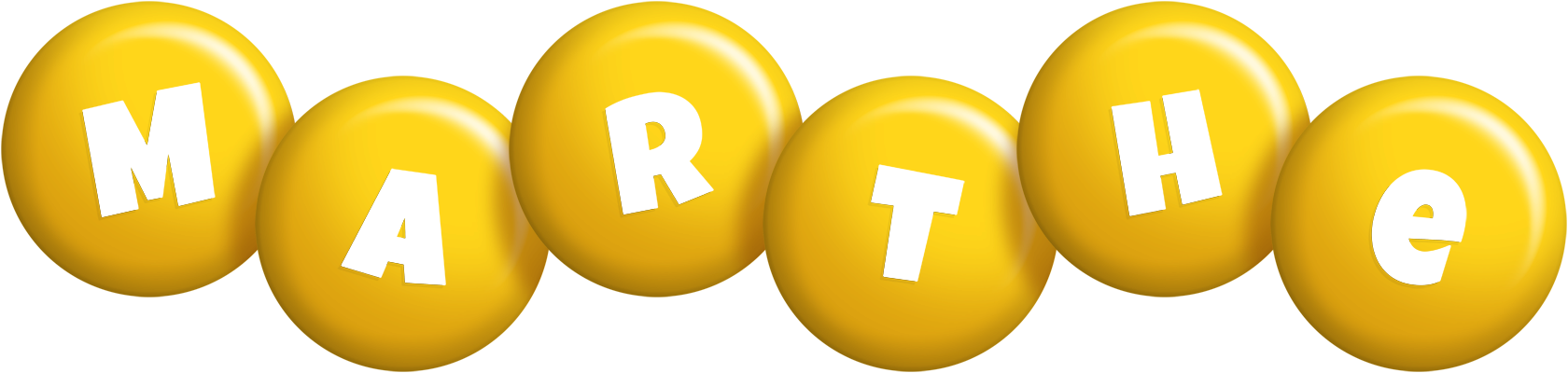 Marthe candy-yellow logo