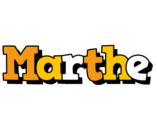 Marthe cartoon logo