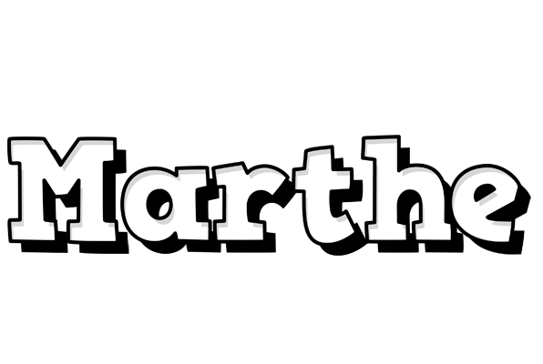 Marthe snowing logo