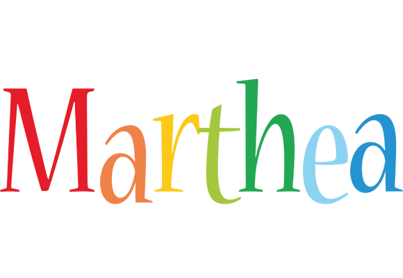 Marthea birthday logo