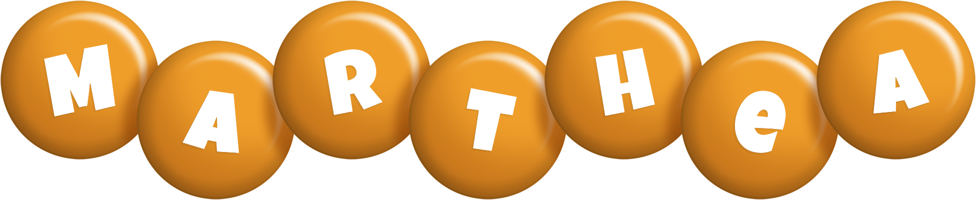 Marthea candy-orange logo