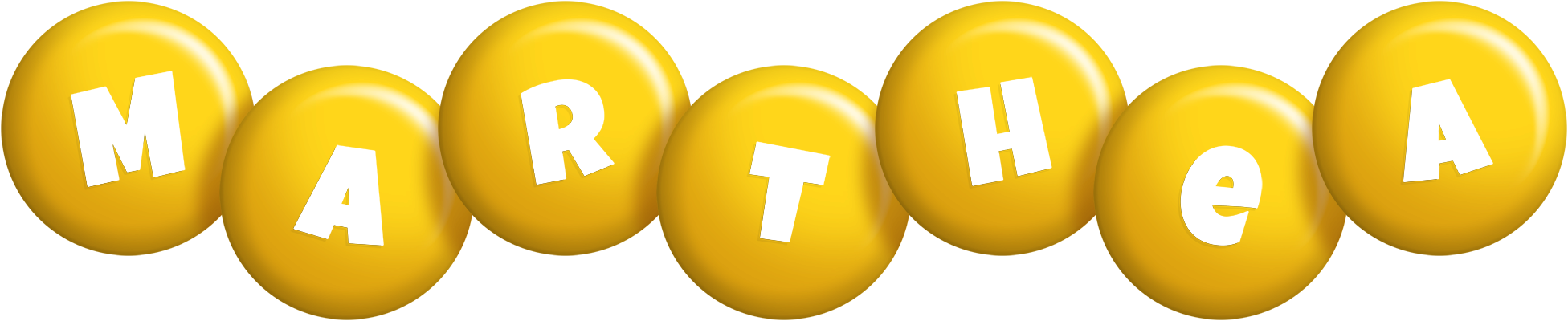 Marthea candy-yellow logo