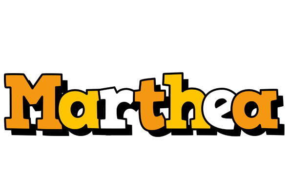 Marthea cartoon logo