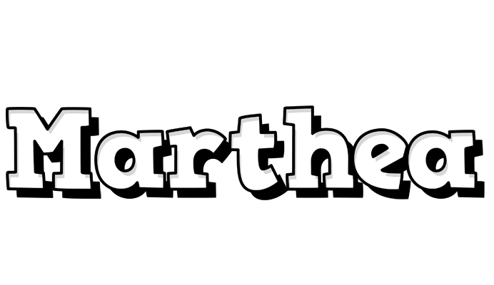 Marthea snowing logo