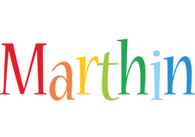 Marthin birthday logo